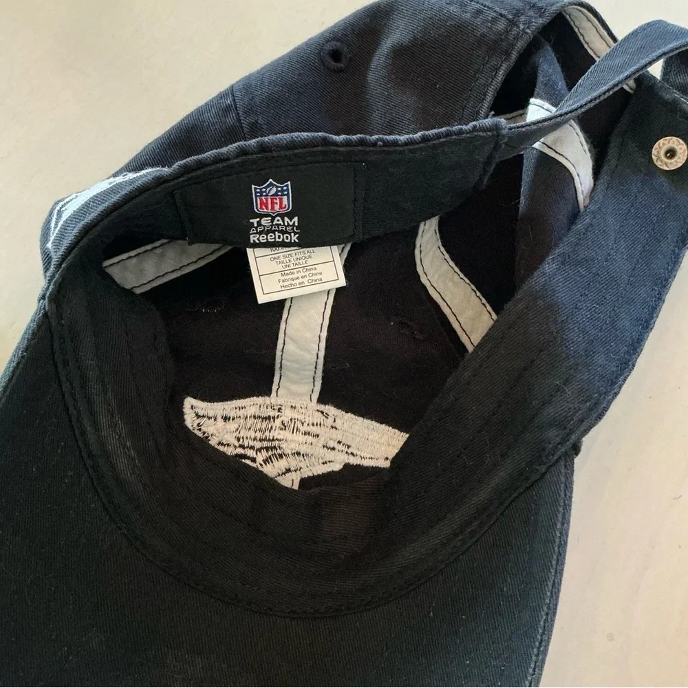 NFL Y2K New England Patriots Reebok Team Apparel Washed Black Baseball Cap